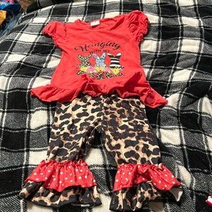 Easter boutique outfit. Capri pants